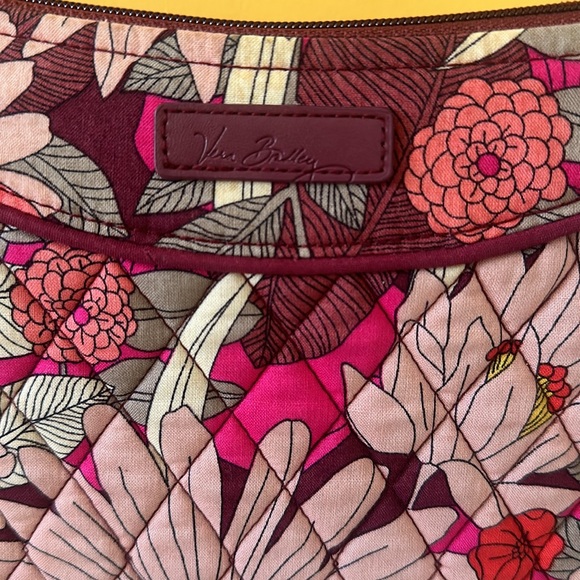 Vera Bradley Bohemian Blooms Little Crossbody Bag Purse Small Red Floral - Picture 4 of 15